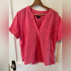 J crew soft gauze popover